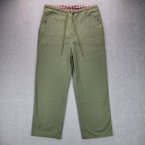 Lauren Ralph Lauren Olive Green Straight-Leg Pants